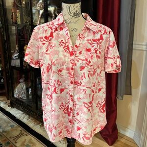 Erika Floral Selma Floral Print Button Down Shirt